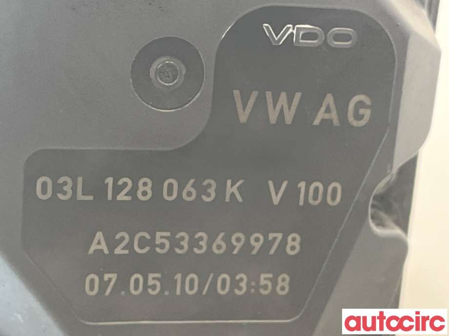 Spjeldhus til VW Polo 2009-2014 (Type V, Fase 1)  (VOLKSWAGEN|03L128063T|A2C53369978|03L128063R)