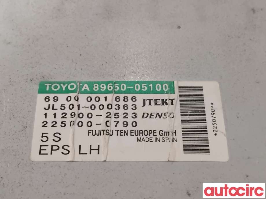 Styreenhet servo til Toyota Avensis 2009-2015 (Type III, Fase 1)  (TOYOTA|8965005100|6900001686|89650-05100)