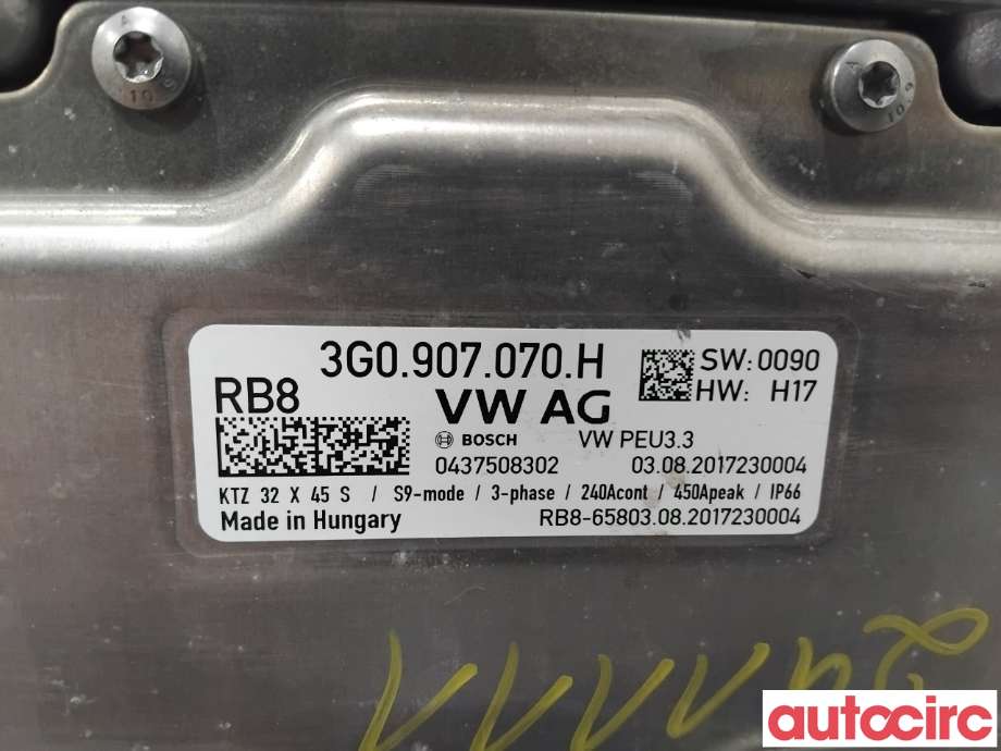 Inverter hybrid til Škoda Superb 2015-->> (Type III)  (SKODA|3G0907070H|0437508302|3G0907070J)