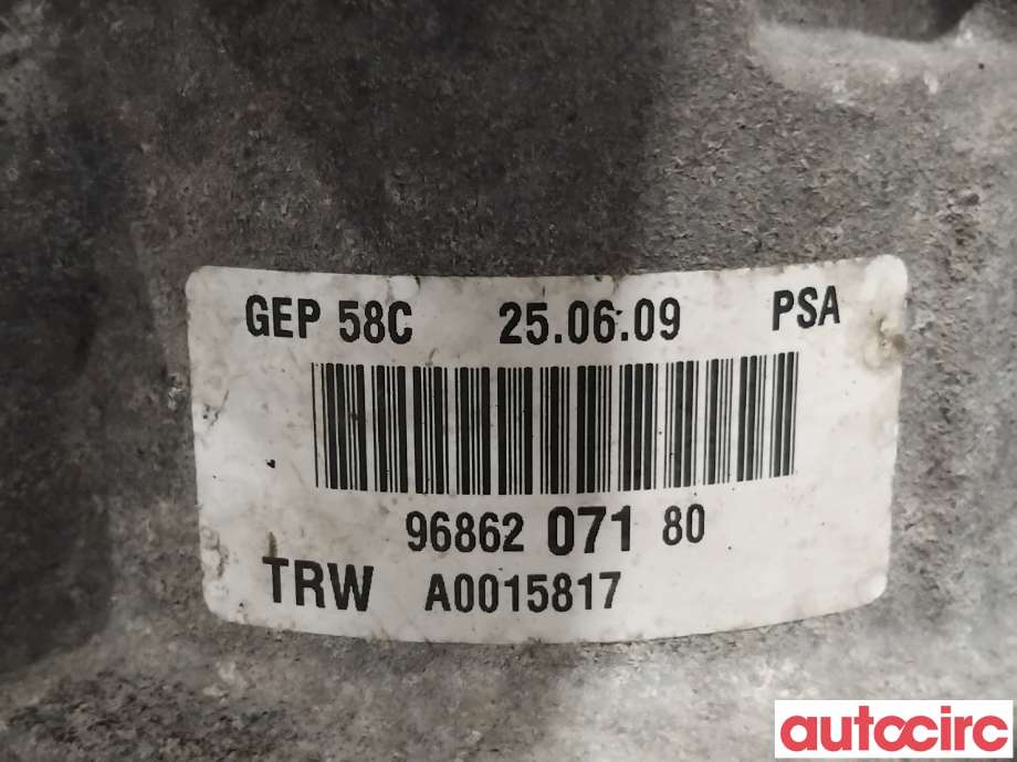 Servo pumpe elektrisk til Peugeot 308 2007-2011 (Type I, Fase 1) (PEUGEOT|4007WW|A0015817|9686207180)