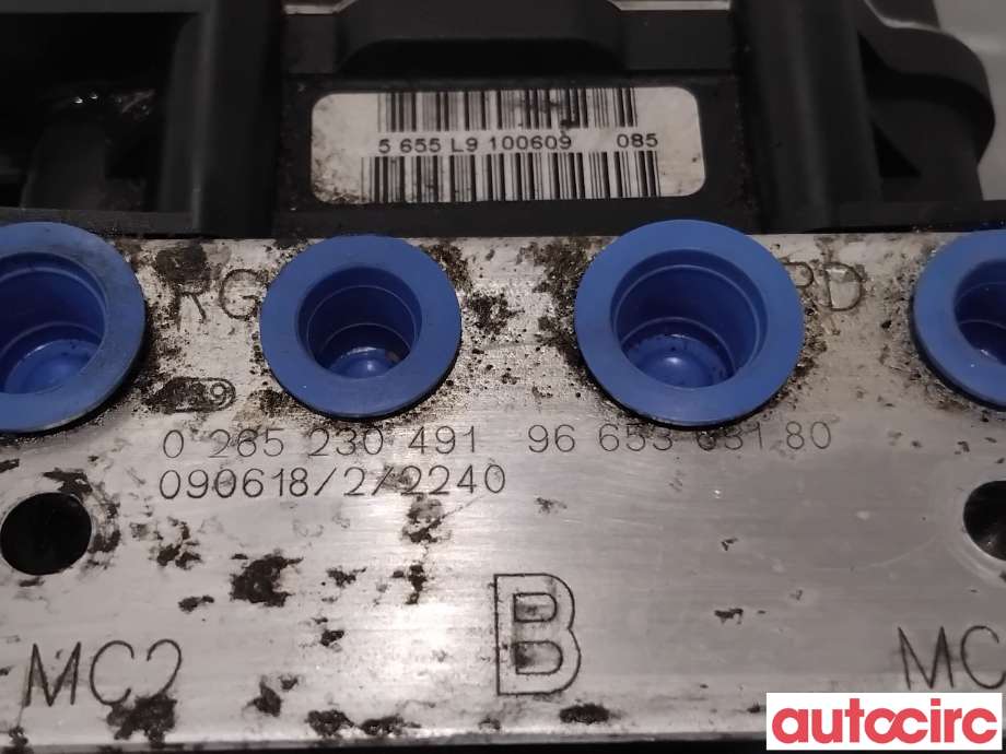 ABS sentral til Peugeot 308 2007-2011 (Type I, Fase 1)  (PEUGEOT|4541HX|0265230491|1607126280)