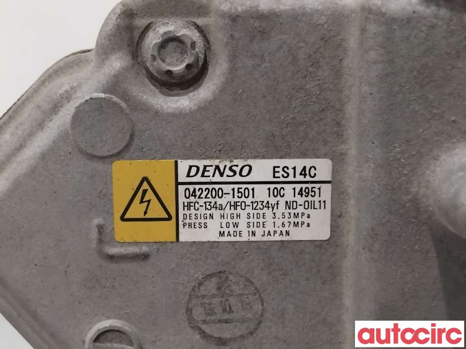 Aircondition kompressor til Toyota Yaris 2014-2020 (Type III, Fase 2)  (TOYOTA|8837015010|042200-1501|)