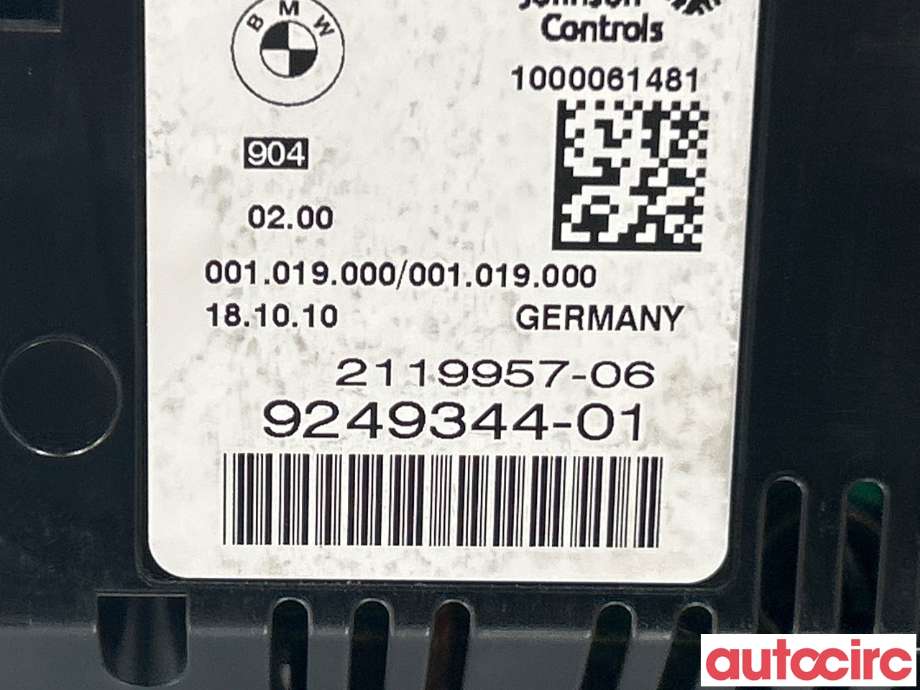 Instrumentpanel til BMW 5-Serie 2010-2017 (F10/F11) (F10/F11) (BMW|62109358981|)