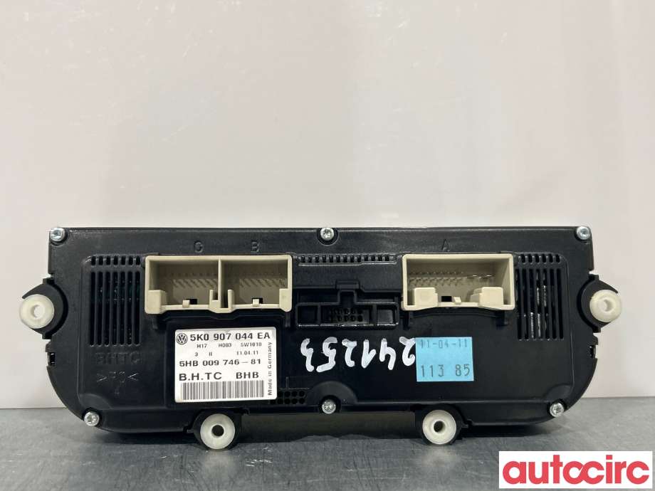 Varmeapparat betjening til VW Touran 2010-2015 (Type I, Fase 3)  (VOLKSWAGEN|5K0907044GK|5K0907044)