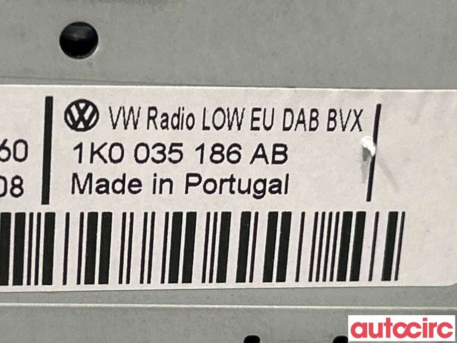 Bilstereo til VW Touran 2010-2015 (Type I, Fase 3)  (VOLKSWAGEN|1K0035186)