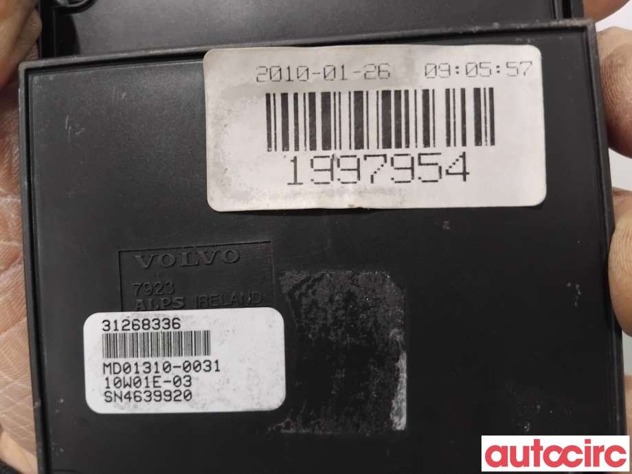Multimedia display (MCU - Media Controller Unit) til Volvo XC70 2008-2013 (Type II, Fase 1)  (VOLVO|36001867||31268336)