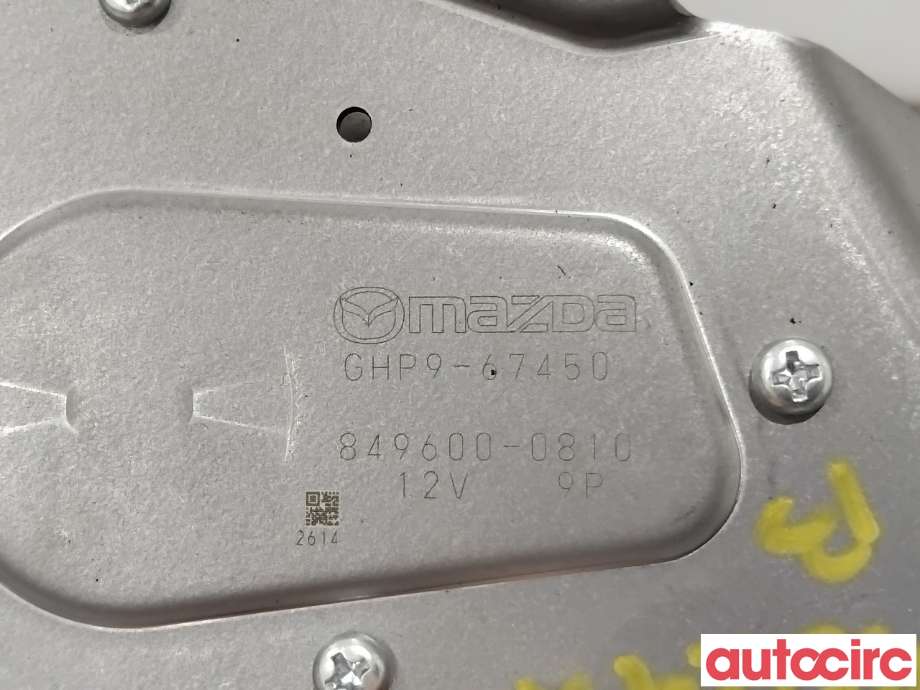 Viskermotor bakrute til Mazda 6 2013-2015 (Type III, Fase 1)  (MAZDA|GHP9-67-450|849600-0810|GHP9-67450)