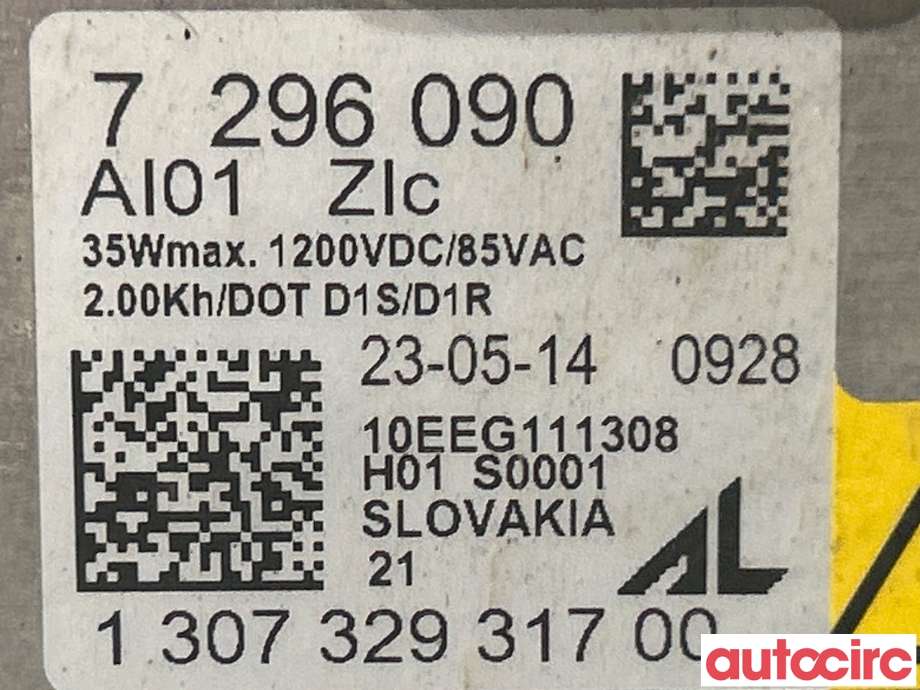 Styreenhet xenon/ballast til BMW 3-Serie 2012-2018 (F30/F31/F34) (F30/F31/F34) (BMW|63117317408)