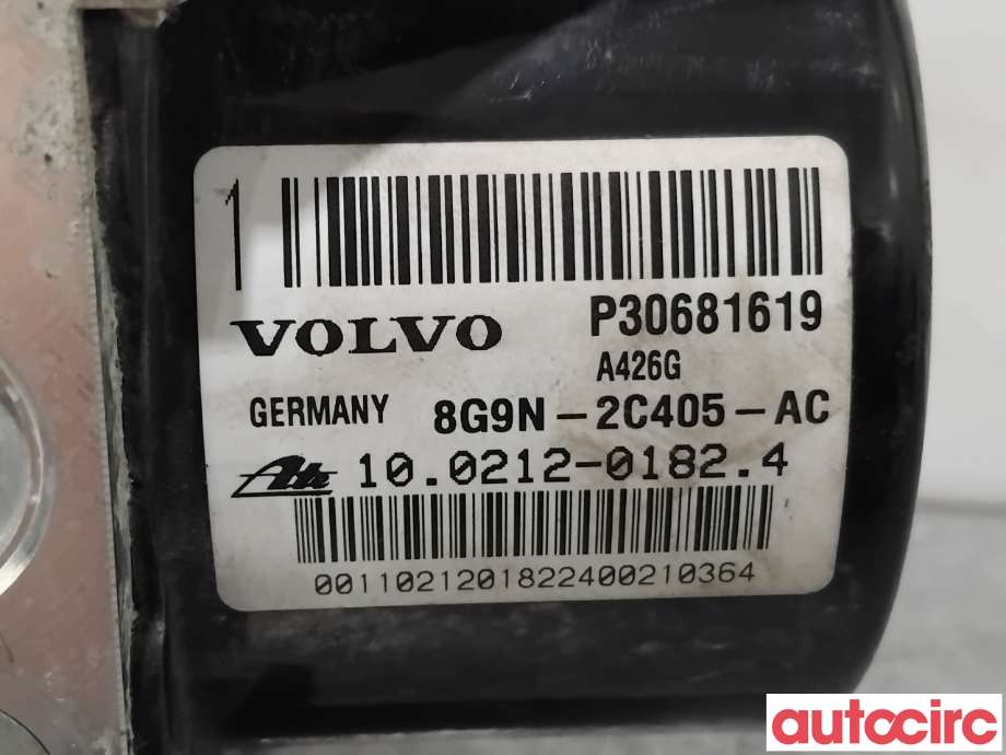 ABS sentral til Volvo S80 2006-2013 (Type II, Fase 1)  (VOLVO|31329140|100212-01824|30681619)