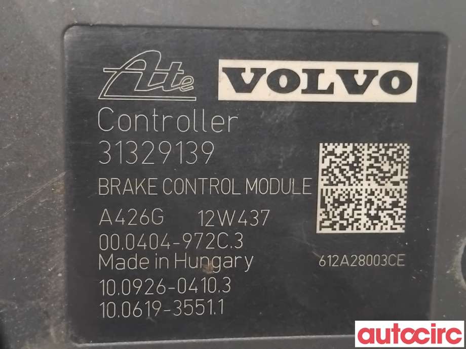ABS sentral til Volvo XC70 2008-2013 (Type II, Fase 1)  (VOLVO|31329140|100212-05324|31329139)