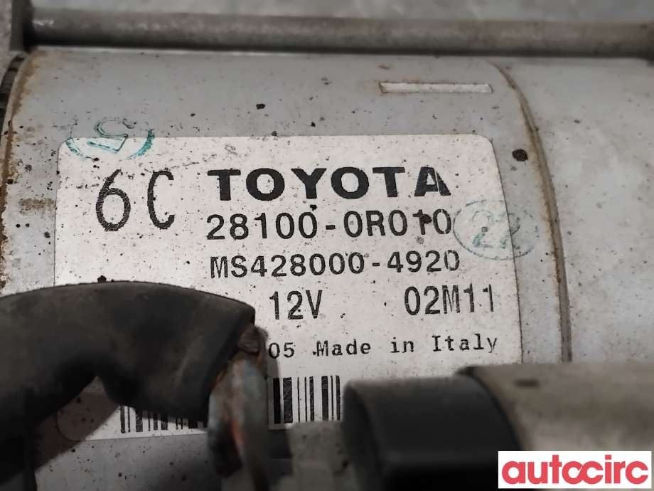 Starter diesel til Toyota Avensis 2009-2015 (Type III, Fase 1)  (TOYOTA|281000R010|MS428000-4920|28100-0R010)