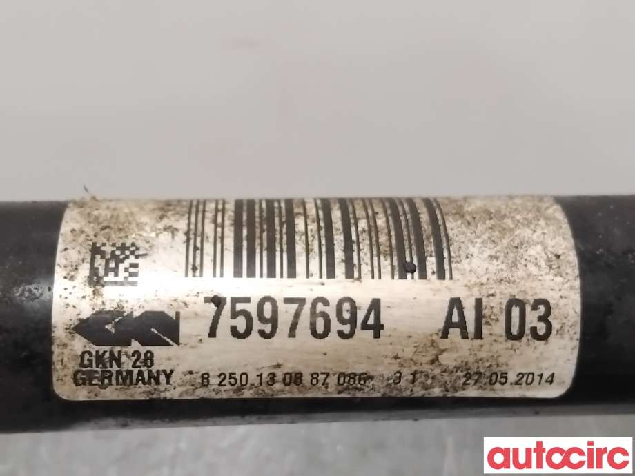 Drivaksel høyre foran til BMW 3-Serie 2012-2018 (F30/F31/F34) (F30/F31/F34) (BMW|31607597694||7597694)