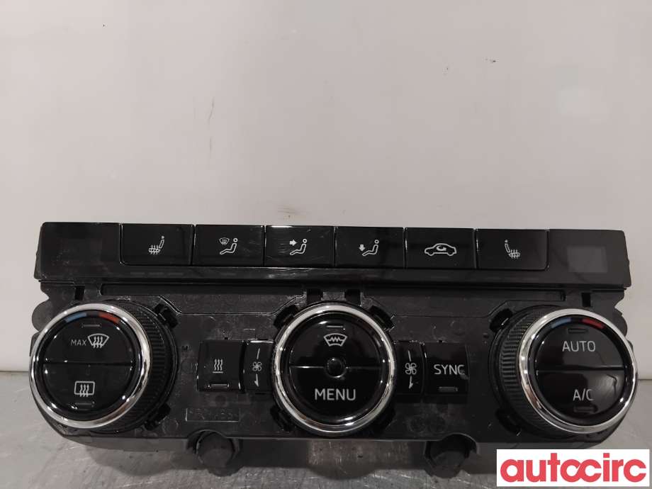 Varmeapparat betjening til Škoda Superb, 2015-->> (Type III) (SKODA|3V5907044D)