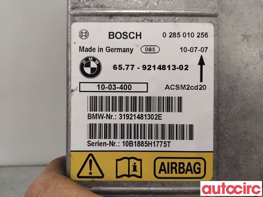 Airbag elektronikk til BMW X5 2007-2013 (E70) (E70) (BMW|65779240083|0285010256|6577-9214813)