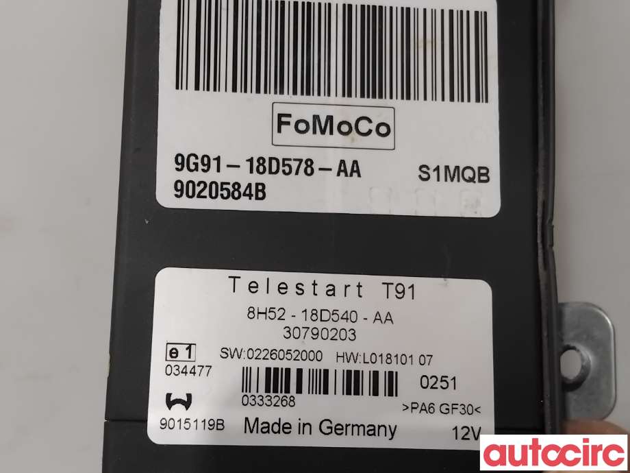 Styreenhet diverse til Ford Mondeo 2011-2014 (Type IV, Fase 2)  (FORD|1814387|8H52-18D540-AA|30790203)