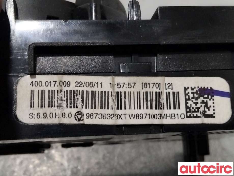 Varmeapparat betjening til Peugeot 5008 2010-2017 (Type I)  (PEUGEOT|6452Y4||96736323XT)