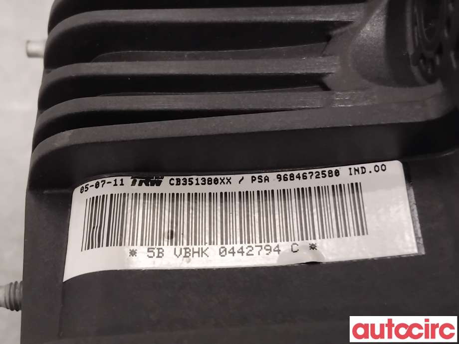 Airbag passasjer til Peugeot 5008 2010-2017 (Type I)  (PEUGEOT|8216XG||9684672580)