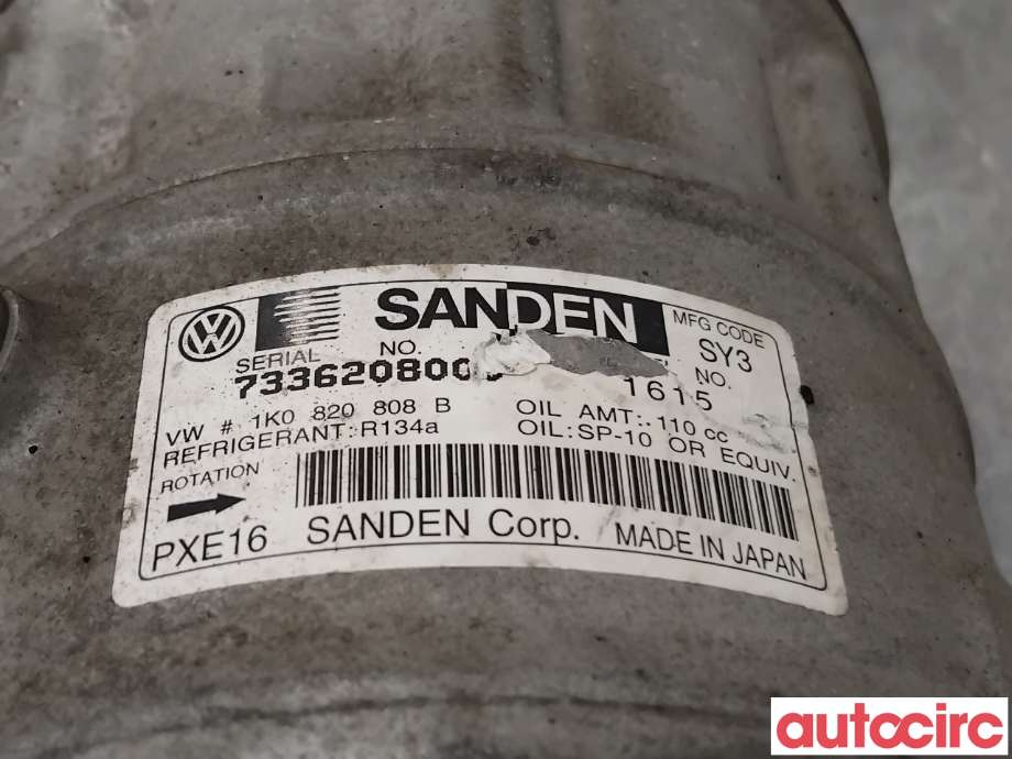 Aircondition kompressor til Škoda Superb 2008-2015 (Type II)  (SKODA|1K0820808BX|PXE161615|1K0820808F)