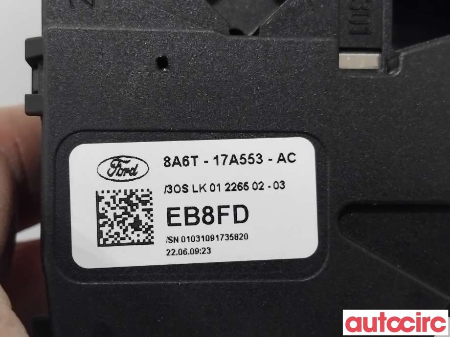 Bryter visker til Ford Fiesta 2008-2012 (Type VI, Fase 1)  (FORD|1537625||8A6T-17A553-AC)