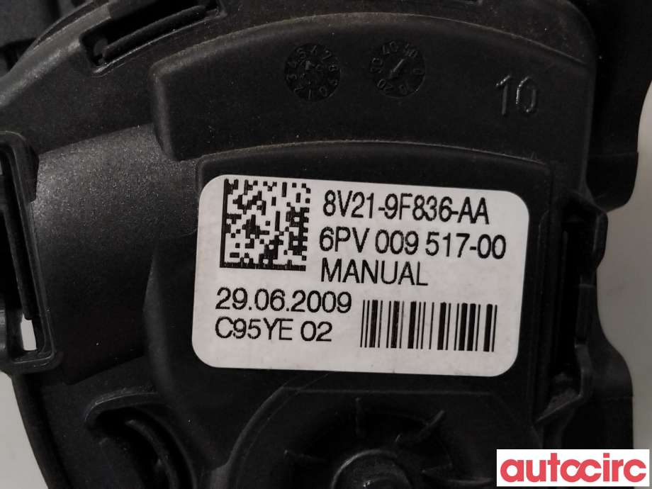Pedal gass til Ford Fiesta 2008-2012 (Type VI, Fase 1)  (FORD|2120072|6PV009517-00|8V61-98369-AA)