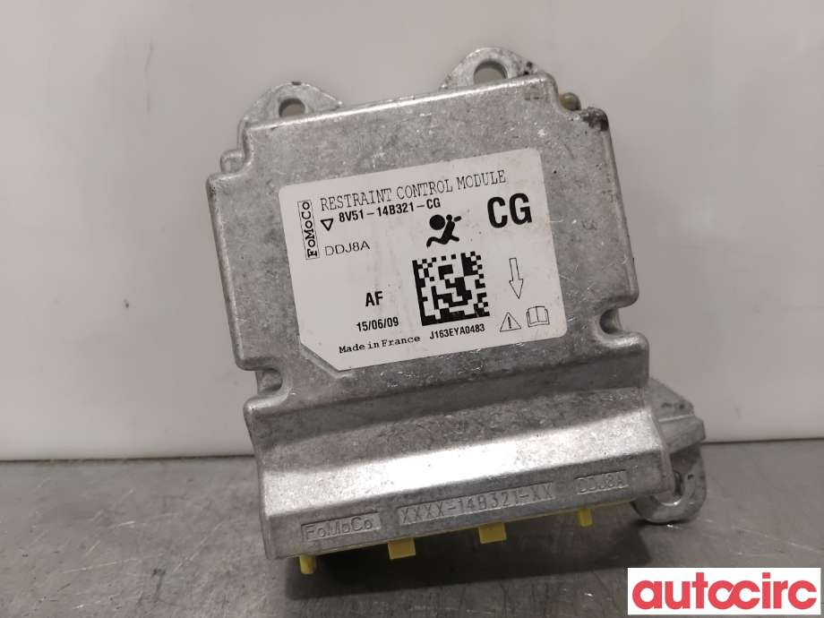 Airbag elektronikk til Ford Fiesta, 2008-2012 (Type VI, Fase 1)  (FORD|1568584)