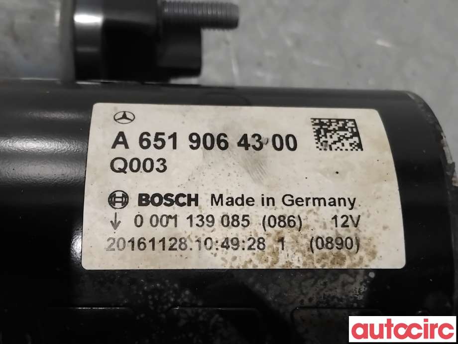 Starter diesel til Mercedes Vito 2014-->> (W447) (W447) (MERCEDES|A6519064300|0001139085)