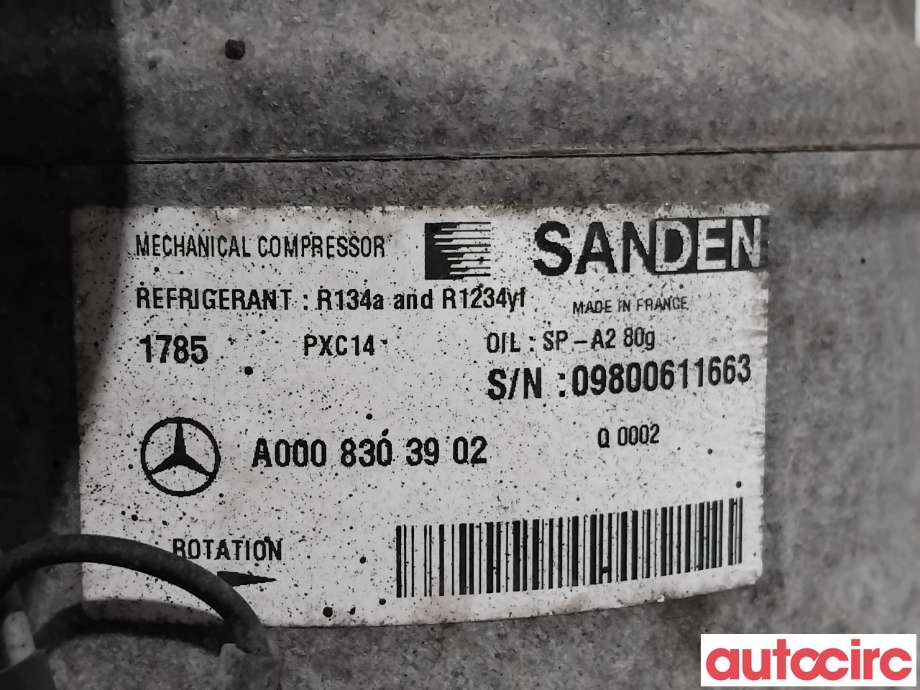 Aircondition kompressor til Mercedes Vito 2014-->> (W447) (W447) (MERCEDES|A0008303902|PXC141785)