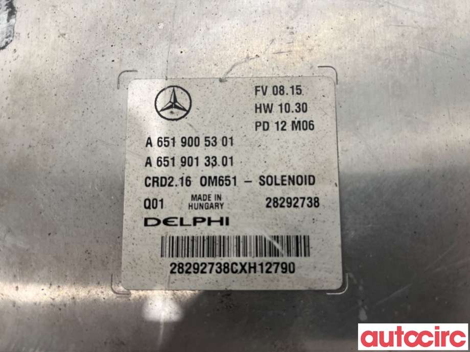 Styreenhet motor til Mercedes E-Klasse 2009-2013 (Fase 1) (W212) (W212) (MERCEDES|A6519005301|28292738)