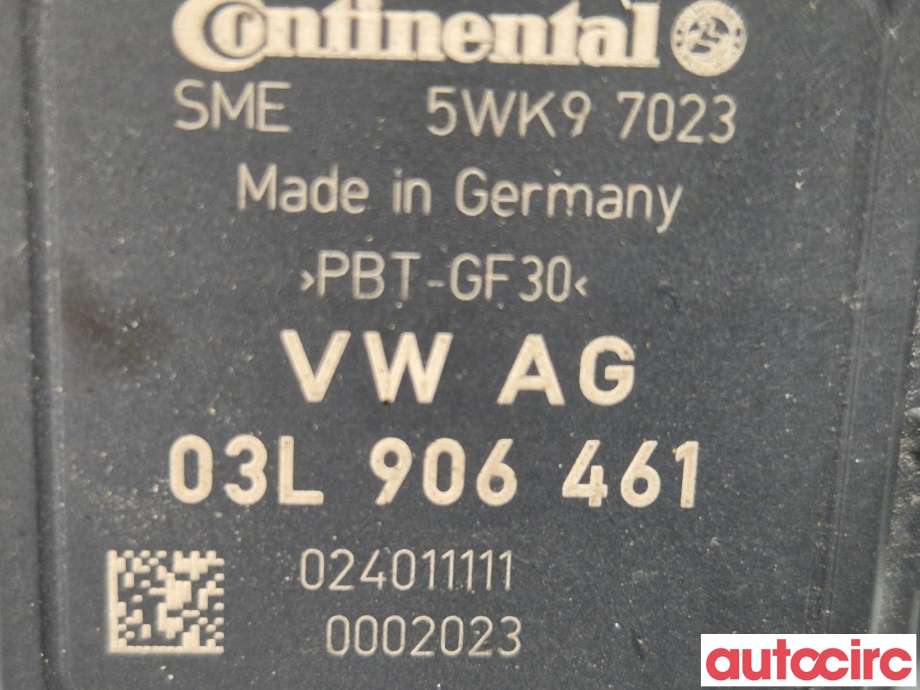 Luftmengde/luftmassemåler til VW Touran 2010-2015 (Type I, Fase 3)  (VOLKSWAGEN|03L906461|5WK97023)