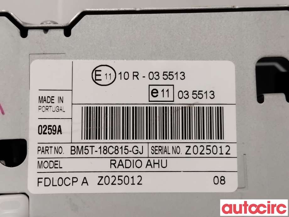 Bilstereo navigasjon til Ford Focus 2011-2014 (Type III, Fase 1)  (FORD|2277319||BM5T-18C815-GJ)