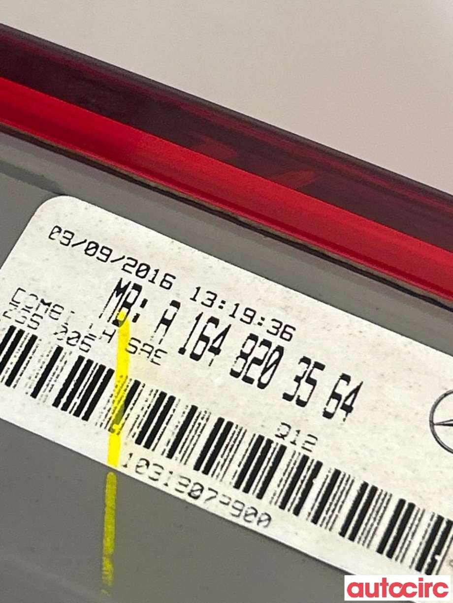 Baklykt venstre til Mercedes GLK 2008-2015 (X204) (X204) (MERCEDES|A1648203564)
