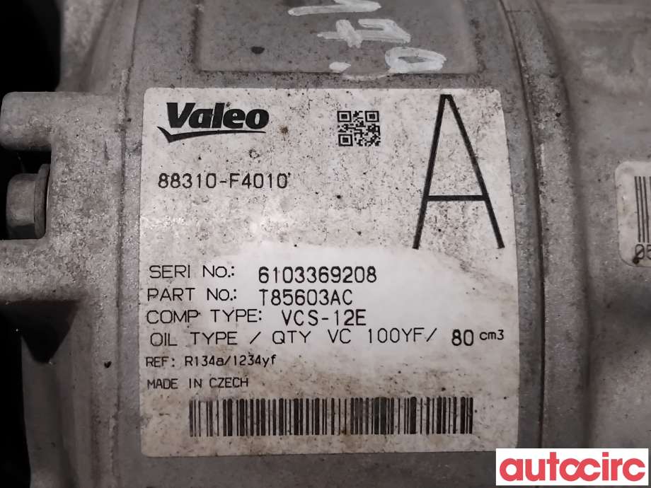 Aircondition kompressor til Toyota C-HR 2016-->> (TOYOTA|88310F4010|VAC-12E|88310-F4010)