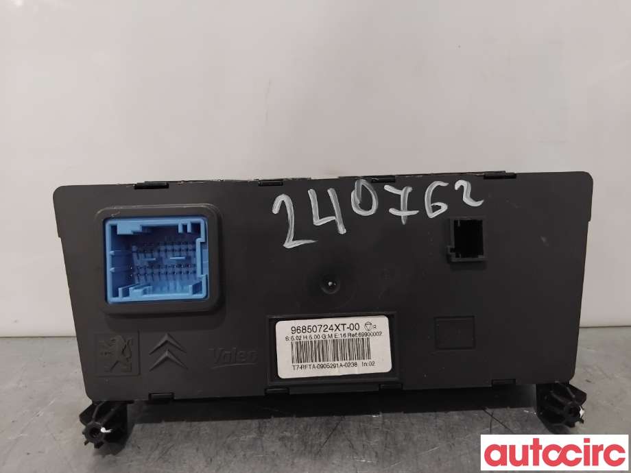 Varmeapparat betjening til Peugeot 308 2007-2011 (Type I, Fase 1) (PEUGEOT|6452J4||96850724XT)