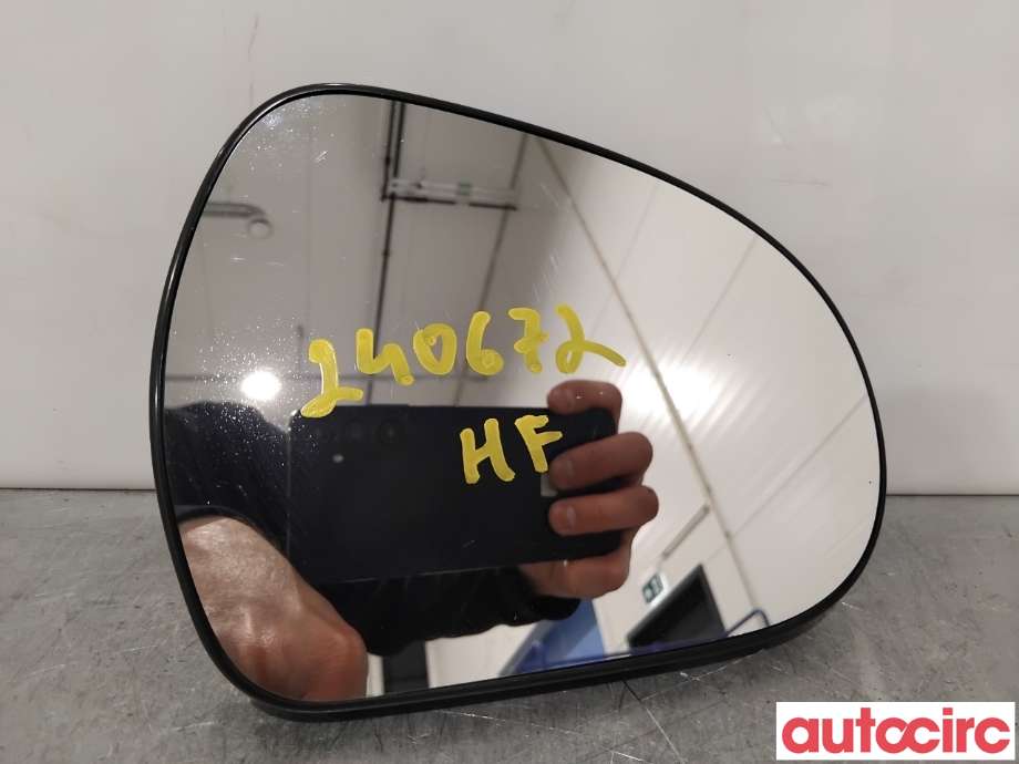 Speilglass høyre til Peugeot 308, 2007-2011 (Type I, Fase 1)  (PEUGEOT|8151NY)