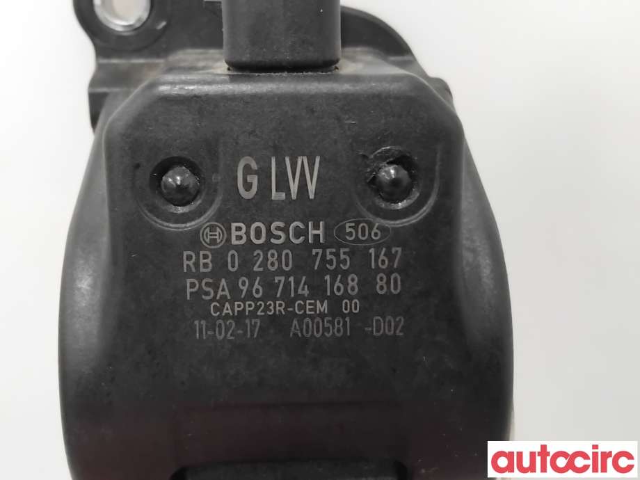Pedal gass til Citroën Berlingo 2008-2015 (Type II, Fase 1)  (CITROEN|1601EA|0280755167|9671416880)