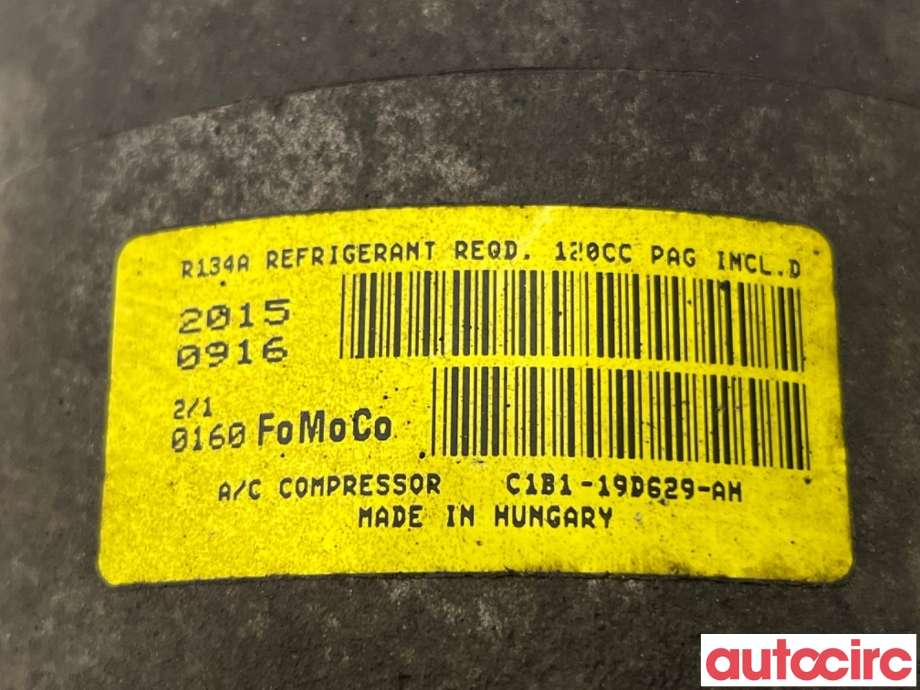 Aircondition kompressor til Ford Fiesta 2013-2017 (Type VI, Fase 2)  (FORD|2163335||C1B1-19D629-AH)