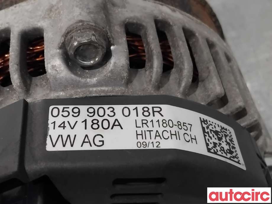 Dynamo til Audi A6 2011-2014 (Type IV, Fase 1) (C7) (C7) (AUDI|059903018RX|LR1180-857|059903018QX)