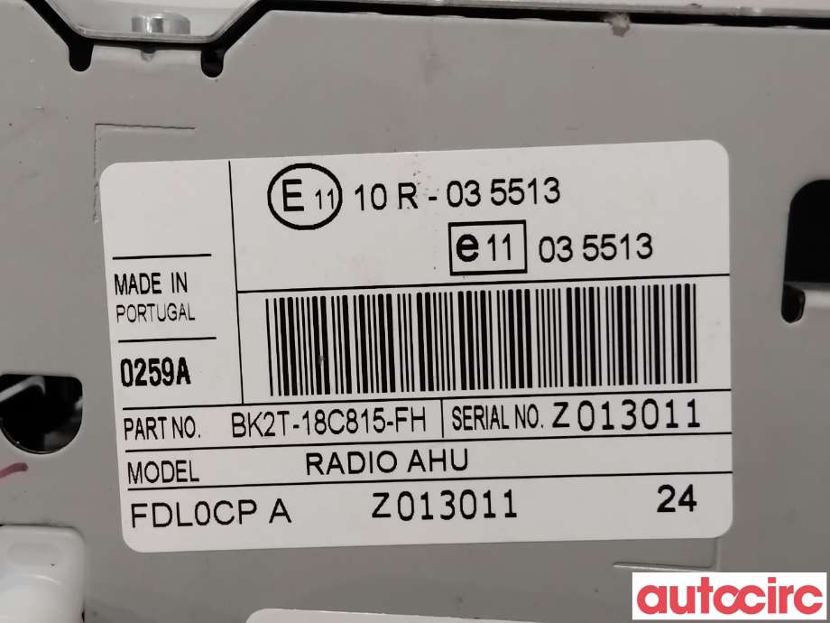 Bilstereo navigasjon til Ford Transit Custom 2013-2023 (Type I)  (FORD|1856711||BK2T-18C815-FH)