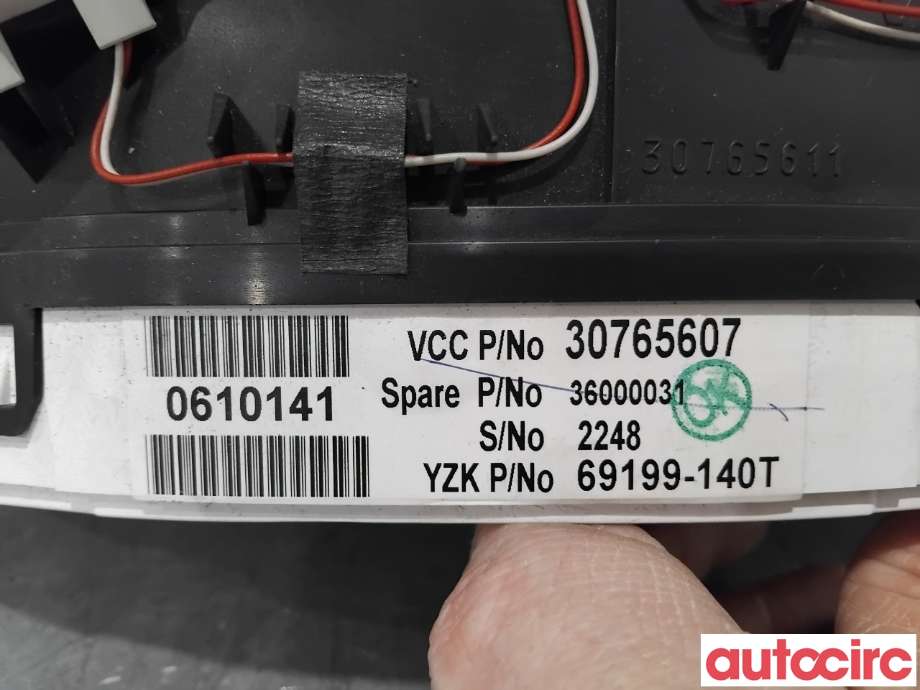 Instrumentpanel til Volvo XC90 2007-2014 (Type I, Fase 2)  (VOLVO|36002777|69199-140T|36000031)
