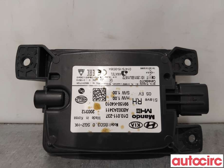 Sensor radar til Hyundai Kona 2017-2021 (Type I, Fase 1)  (HYUNDAI|99150K4010|BSD3|99150-K4010)