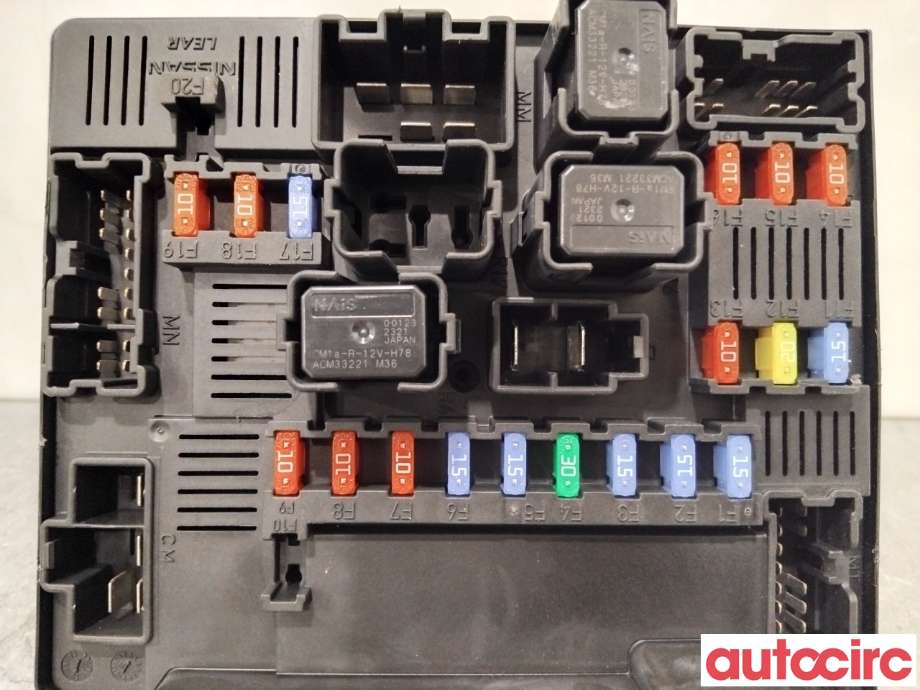 Sikringsboks til Nissan Qashqai 2010-2014 (Type I, Fase 2) (NISSAN|284B7JD02A|518975032)