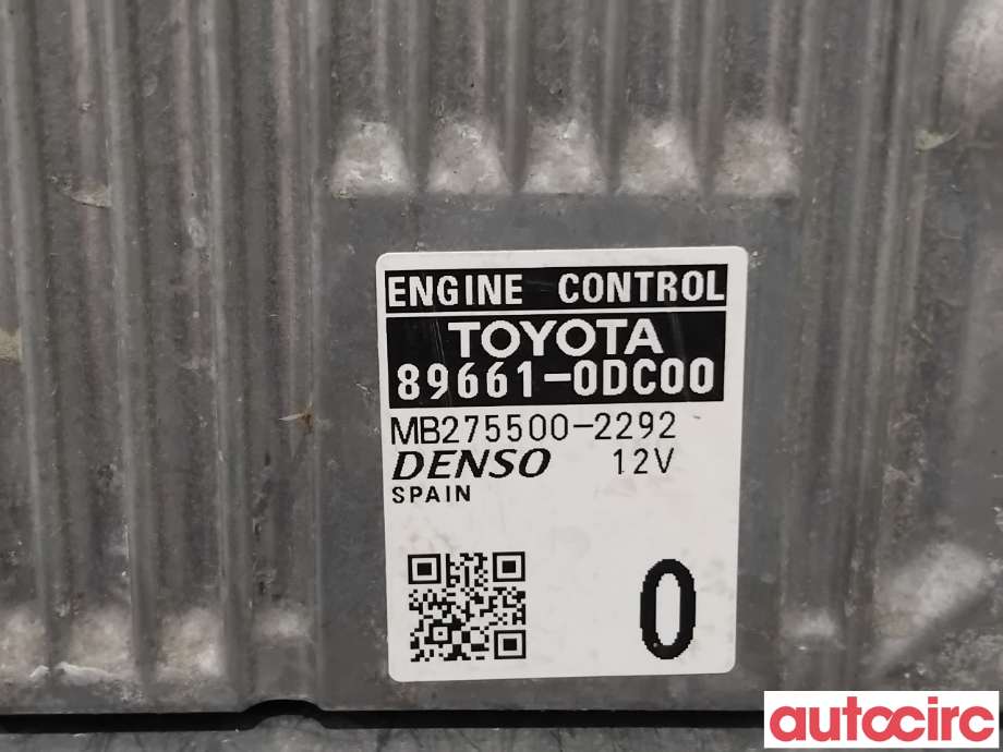Styreenhet motor til Toyota Yaris 2012-2014 (Type III, Fase 1)  (TOYOTA|896610DC00|MB275500-2292|89661-0DC00)
