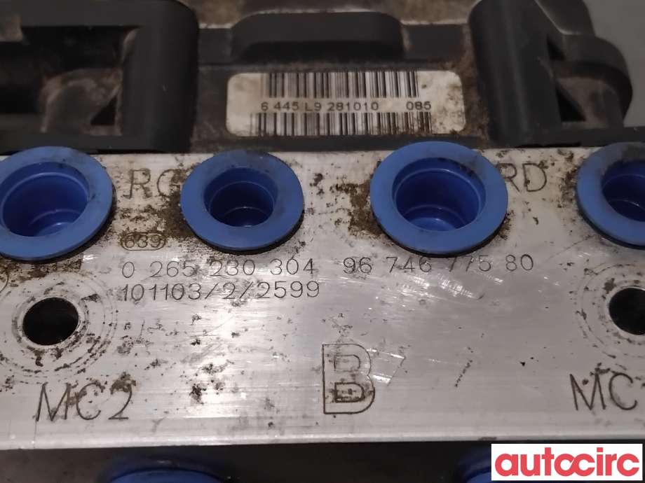 ABS sentral til Peugeot 3008 2009-2016 (Type I)  (PEUGEOT|4541VX|0265230304|1607510480)
