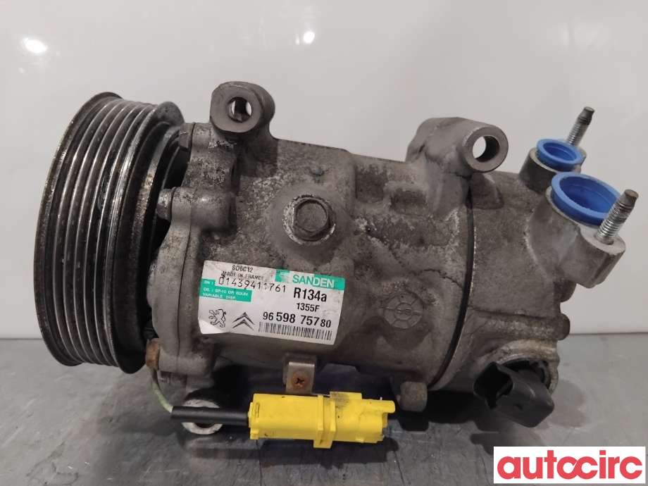 Aircondition kompressor til Peugeot 308 2007-2011 (Type I, Fase 1)  (PEUGEOT|648755|SD6C121355|9659875780)