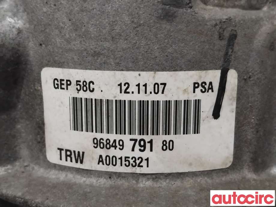 Servo pumpe elektrisk til Peugeot 308 2007-2011 (Type I, Fase 1)  (PEUGEOT|4007TW|A0015321|9684979180)