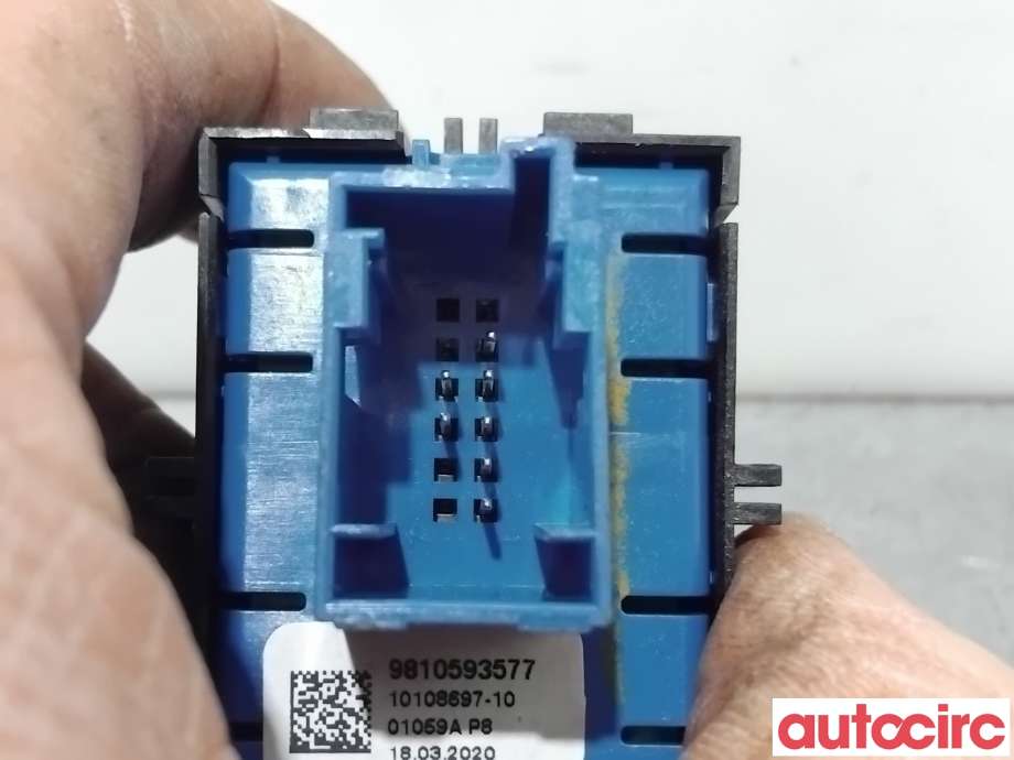 Bryter elektrisk håndbrekk/parkbrems til Peugeot 208 2019-->> (Type II)  (PEUGEOT|98105935VV|10108697-10|9810593577)