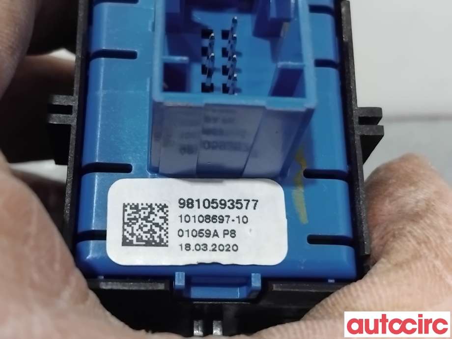 Bryter elektrisk håndbrekk/parkbrems til Peugeot 208 2019-->> (Type II)  (PEUGEOT|98105935VV|10108697-10|9810593577)