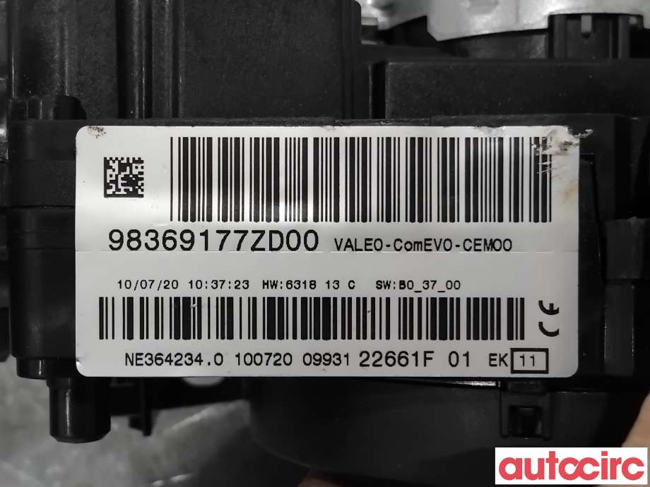 Bryter combi til Peugeot 208 2019-->> (Type II)  (PEUGEOT|98369177ZD|)
