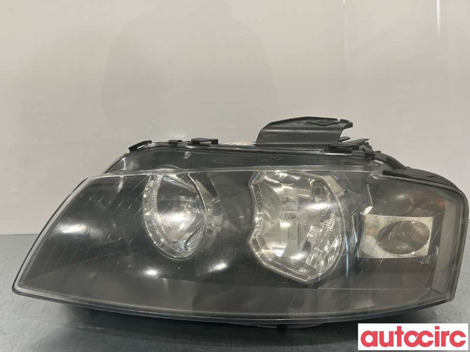 Frontlykt venstre halogen til Audi A3 2003-2008 (Type II, Fase 1) (AUDI|8P0941003K)