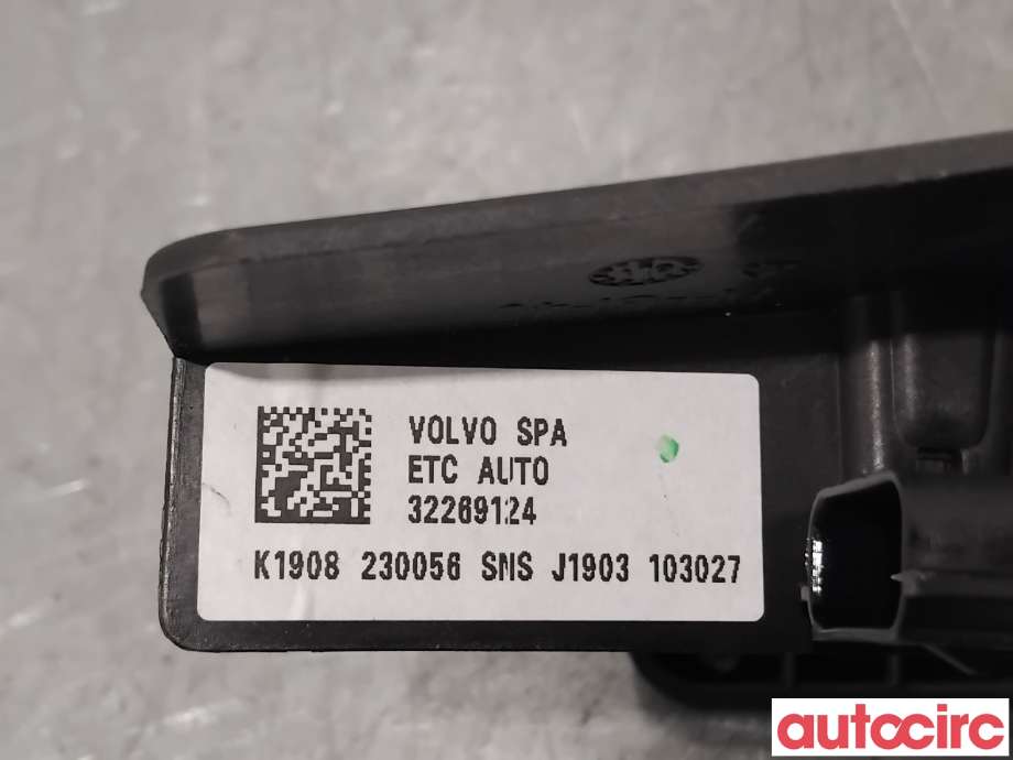 Pedal gass til Volvo V60 / V60 CC 2018-->> (Type II)  (VOLVO|32269124|)